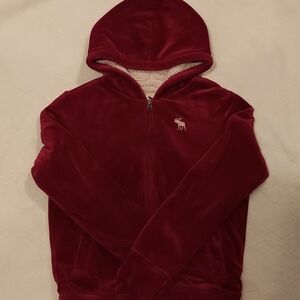 Abercrombie Girls Sherpa lined Velour Jacket, Size 11/12
